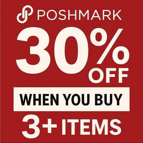 Poshmark Sale: 30% Off on 3+ Items - Picture 1 of 1